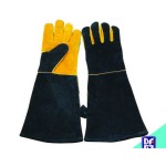 Different types 14 inches split leather gloves